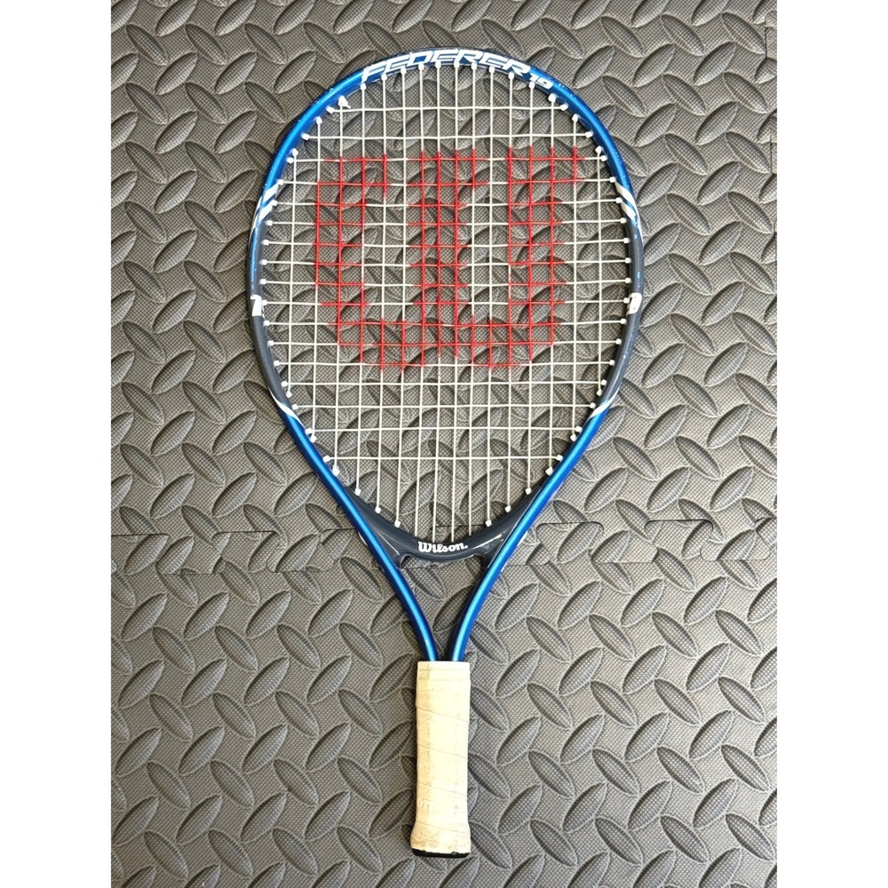 Wilson Federer 19 Junior Tennis Racket Blue Black Youth Kids Beginner‎ Sports